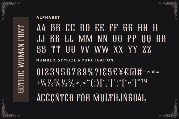 Gothic Woman Font - Preview 4