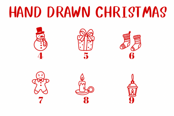Hand Drawn Christmas Font - Preview 3