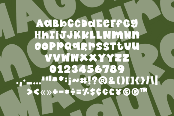 Maguro Font PNG with transparent background - Preview 4