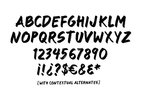 Marcador Font PNG with transparent background - Preview 1
