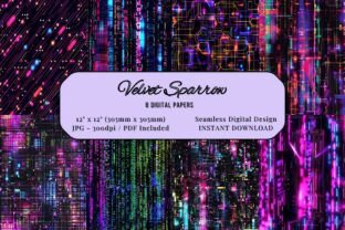 Neon Cyber Circuit Papers