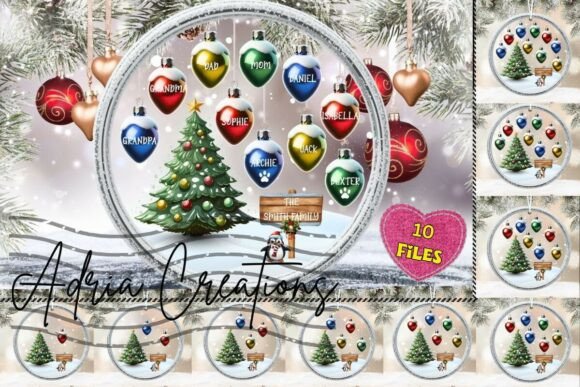 Personalize Christmas Light Ornament Png