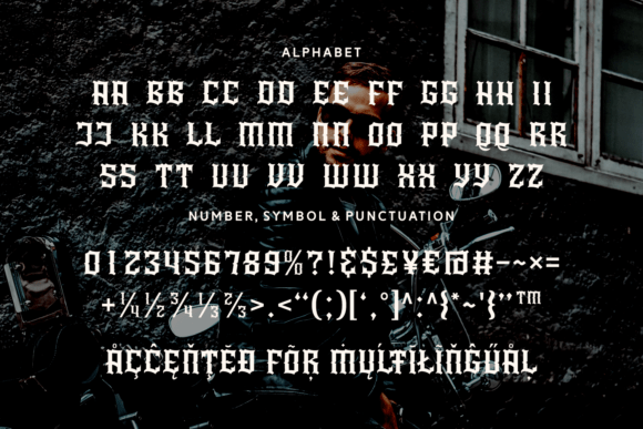 Rock Lover Font PNG with transparent background - Preview 3