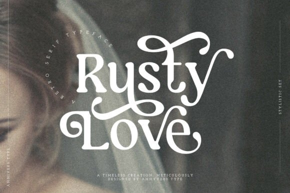Rusty Love Font PNG with transparent background - Preview 1