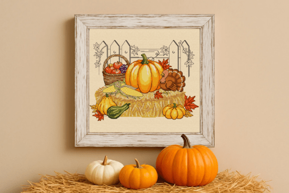 Thanksgiving Cross Stitch Pattern PDF