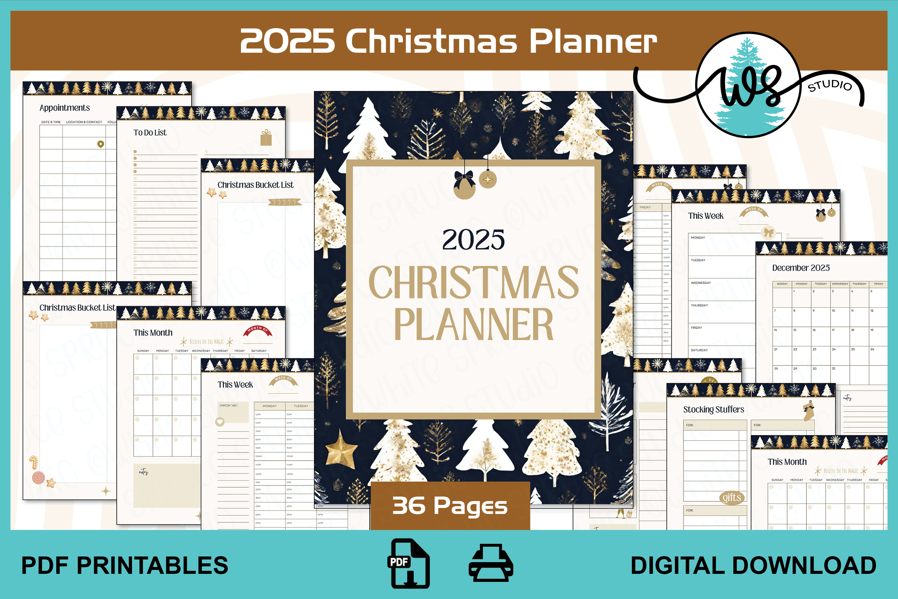 2025 Printable Christmas Planner