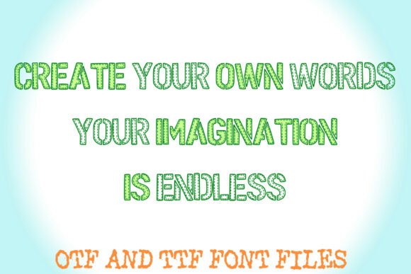 Army Stitch Patch Font - Preview 2
