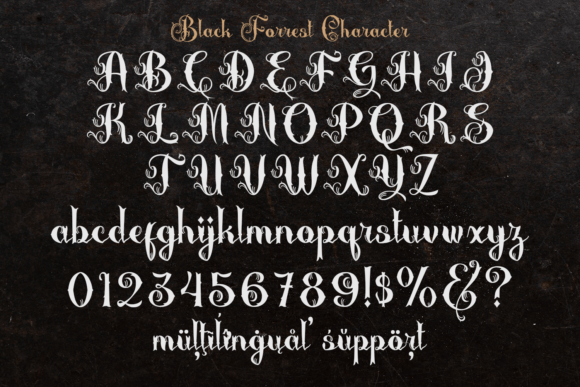 Black Forrest Font - Preview 2