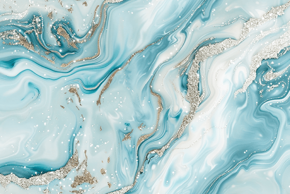 Blue Marble Glitter Texture