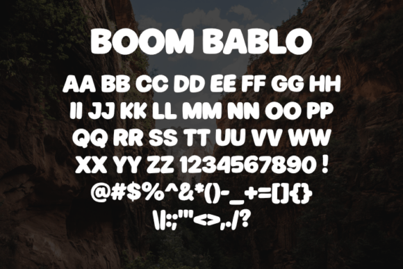 Boom Bablo Font - Preview 1