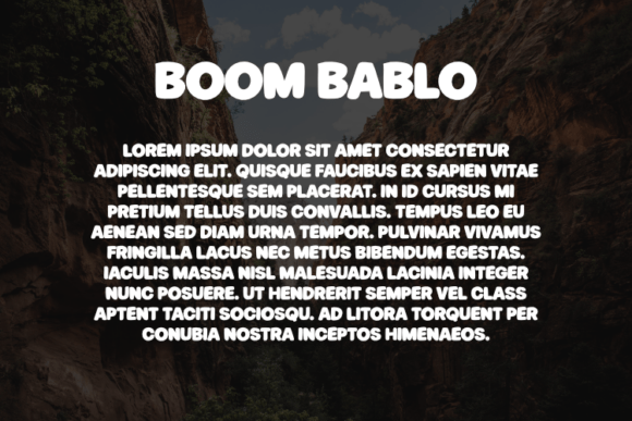 Boom Bablo Font - Preview 2