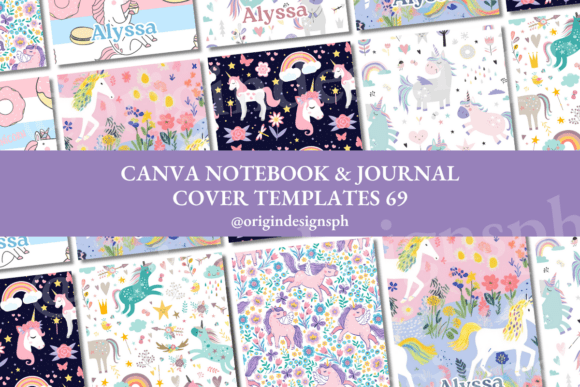 68 Editable Canva Journal Cover Designs & Graphics