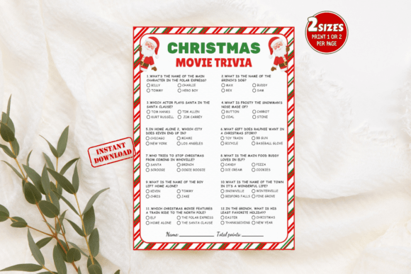 Christmas Movie Trivia Game Xmas Movies