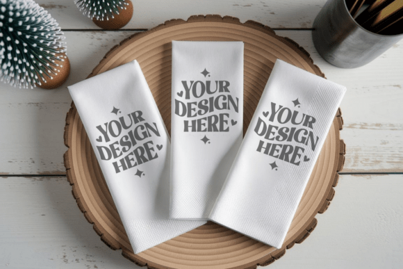 Christmas Kitchen Towel Mockup