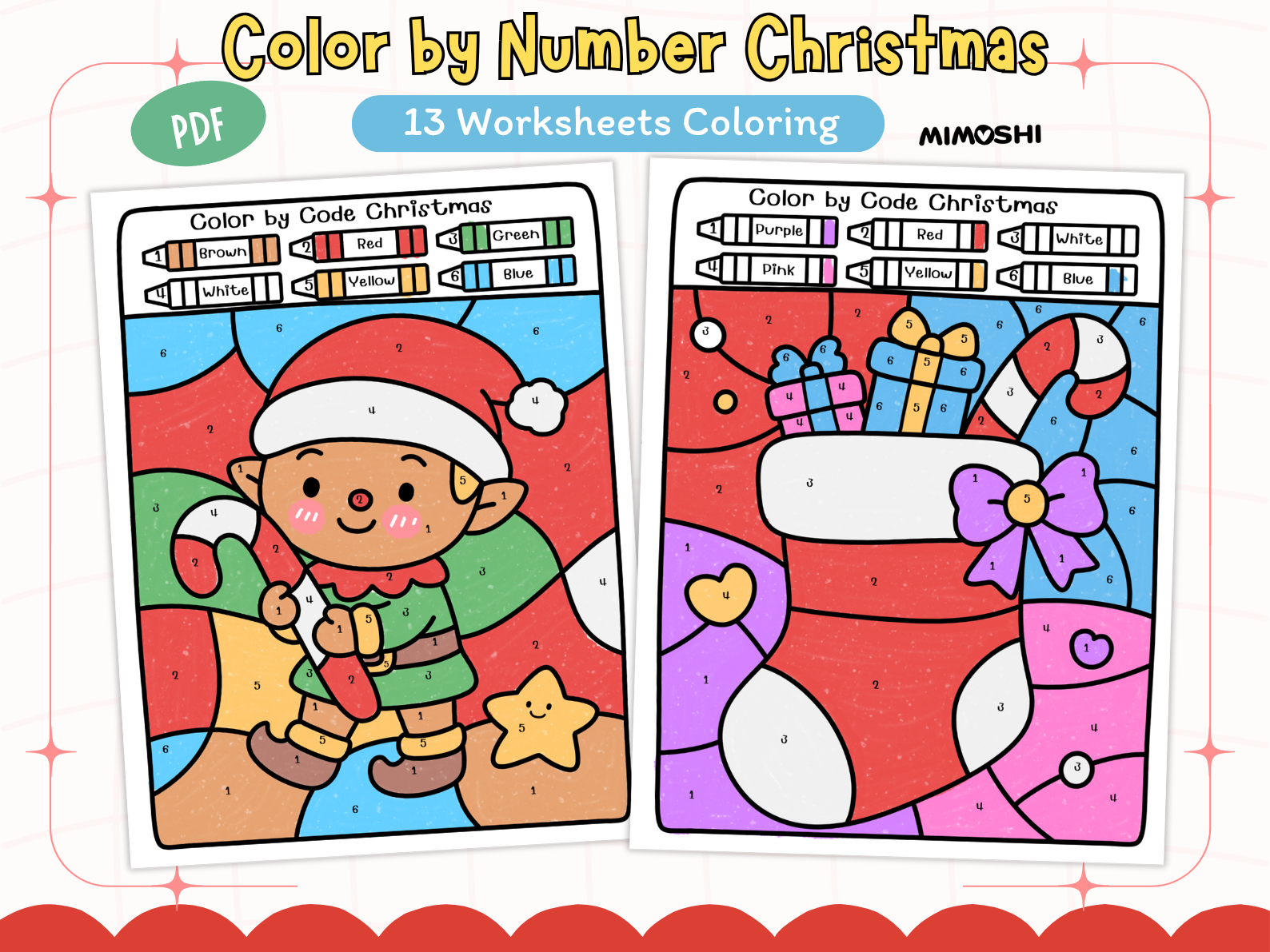 Color by Code Christmas