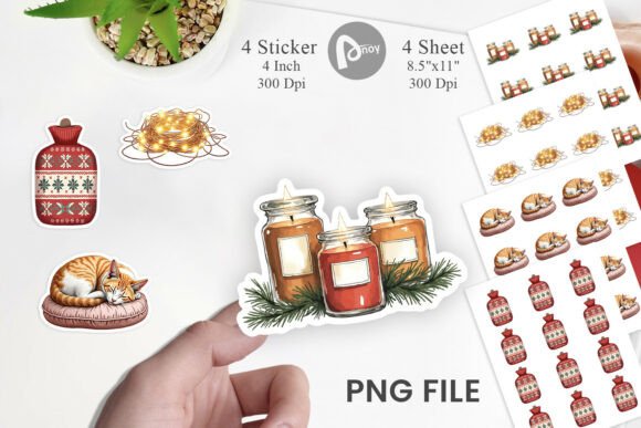 Cozy Christmas Comforts Stickers