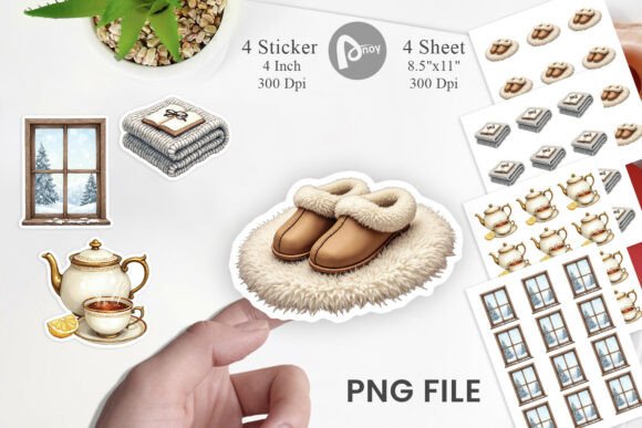 Cozy Christmas Comforts Stickers Bundle