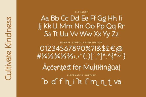 Cultivate Kindness Font - Preview 3