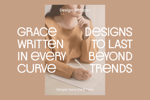 Design Whisper Font - Preview 1