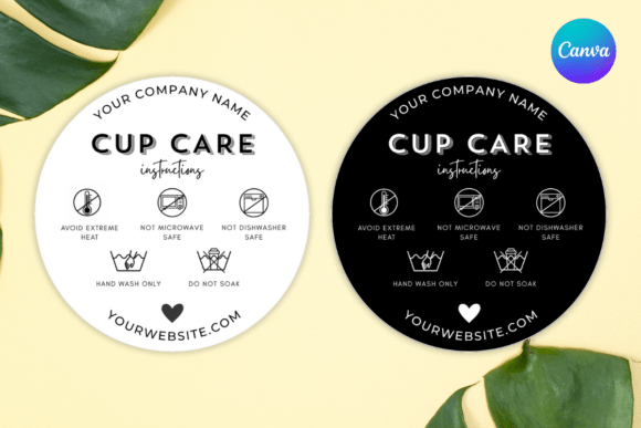 Editable Cup Care Card Template