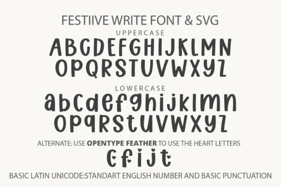 Festive Write Font - Preview 1
