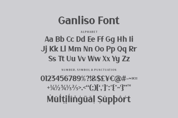 Ganliso Font - Preview 3