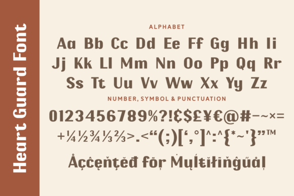 Heart Guard Font PNG with transparent background - Preview 4