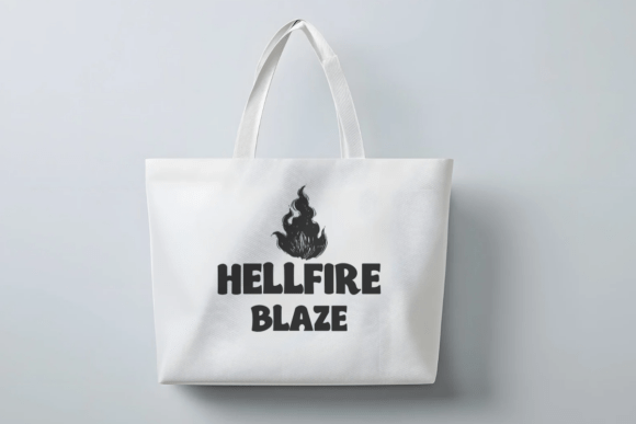 Hellfire Blaze Font PNG with transparent background - Preview 3