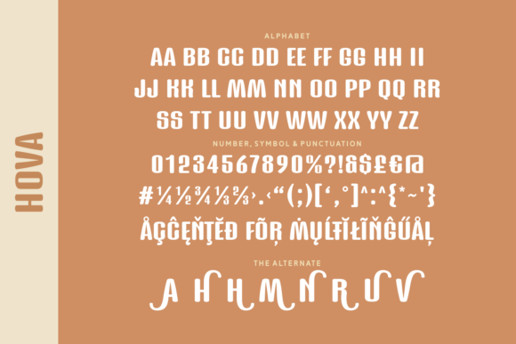 Hova Font PNG with transparent background - Preview 4