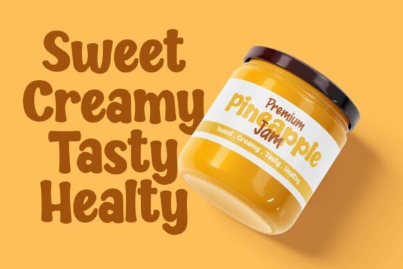 Juicy Milk Font PNG with transparent background - Preview 3