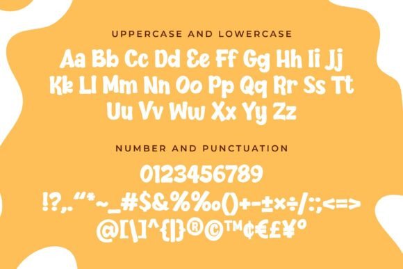 Juicy Milk Font PNG with transparent background - Preview 5