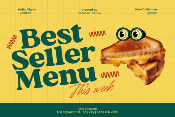 Kuillo Chunk Font PNG with transparent background - Preview 4