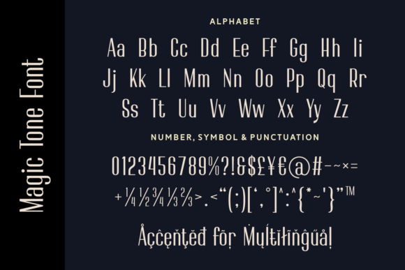 Magic Tone Font PNG with transparent background - Preview 4
