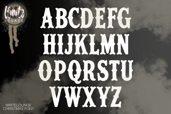Merry Letters Font PNG with transparent background - Preview 1