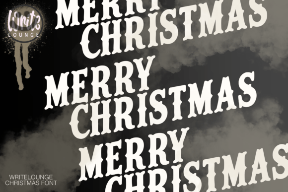 Merry Letters Font PNG with transparent background - Preview 3
