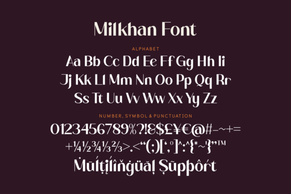 Milkhan Font PNG with transparent background - Preview 3