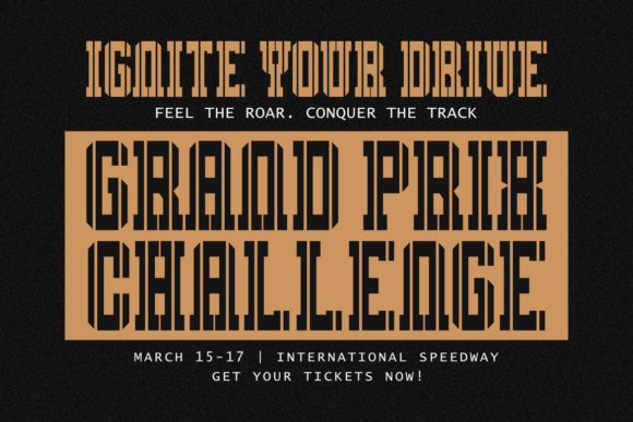 Modern Rugby Font PNG with transparent background - Preview 4