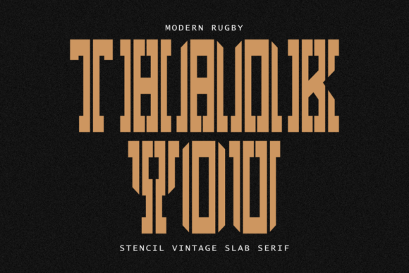 Modern Rugby Font PNG with transparent background - Preview 5