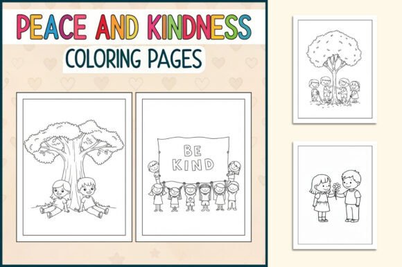 Peace and Kindness Coloring Pages