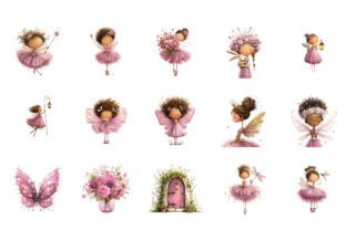 Pink Fairy Clipart Graphic by Dreamshop · Creative Fabrica