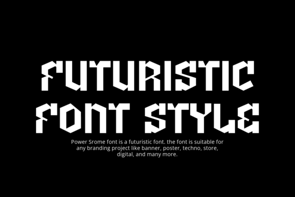 Power Srome Font PNG with transparent background - Preview 2