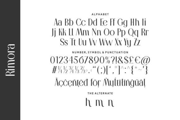 Rimora Font PNG with transparent background - Preview 3