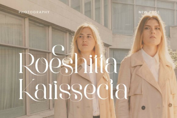 Roeska Font PNG with transparent background - Preview 5