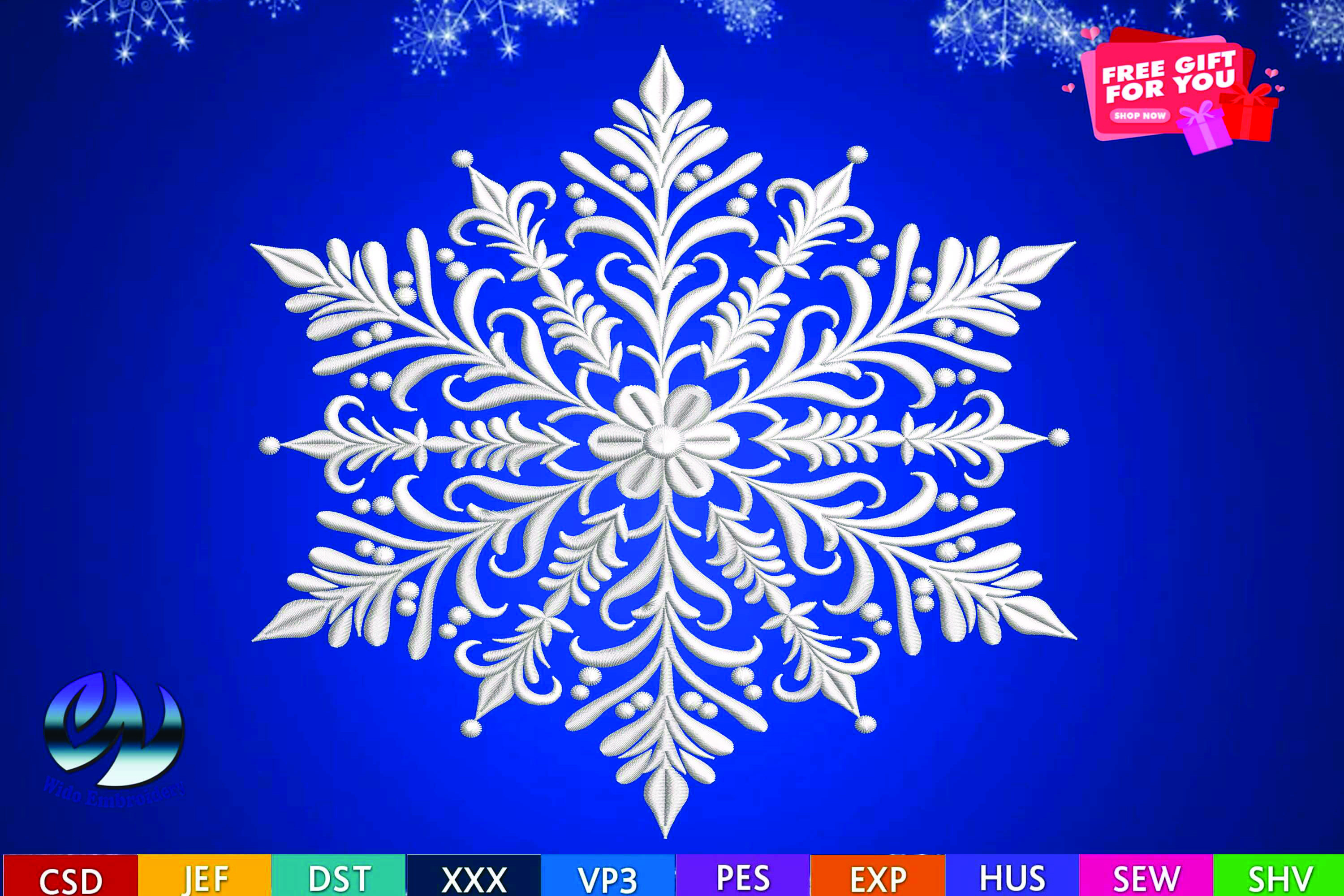 Snowflake Embroidery Design