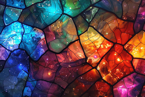 Stained Glass Galaxy Texture