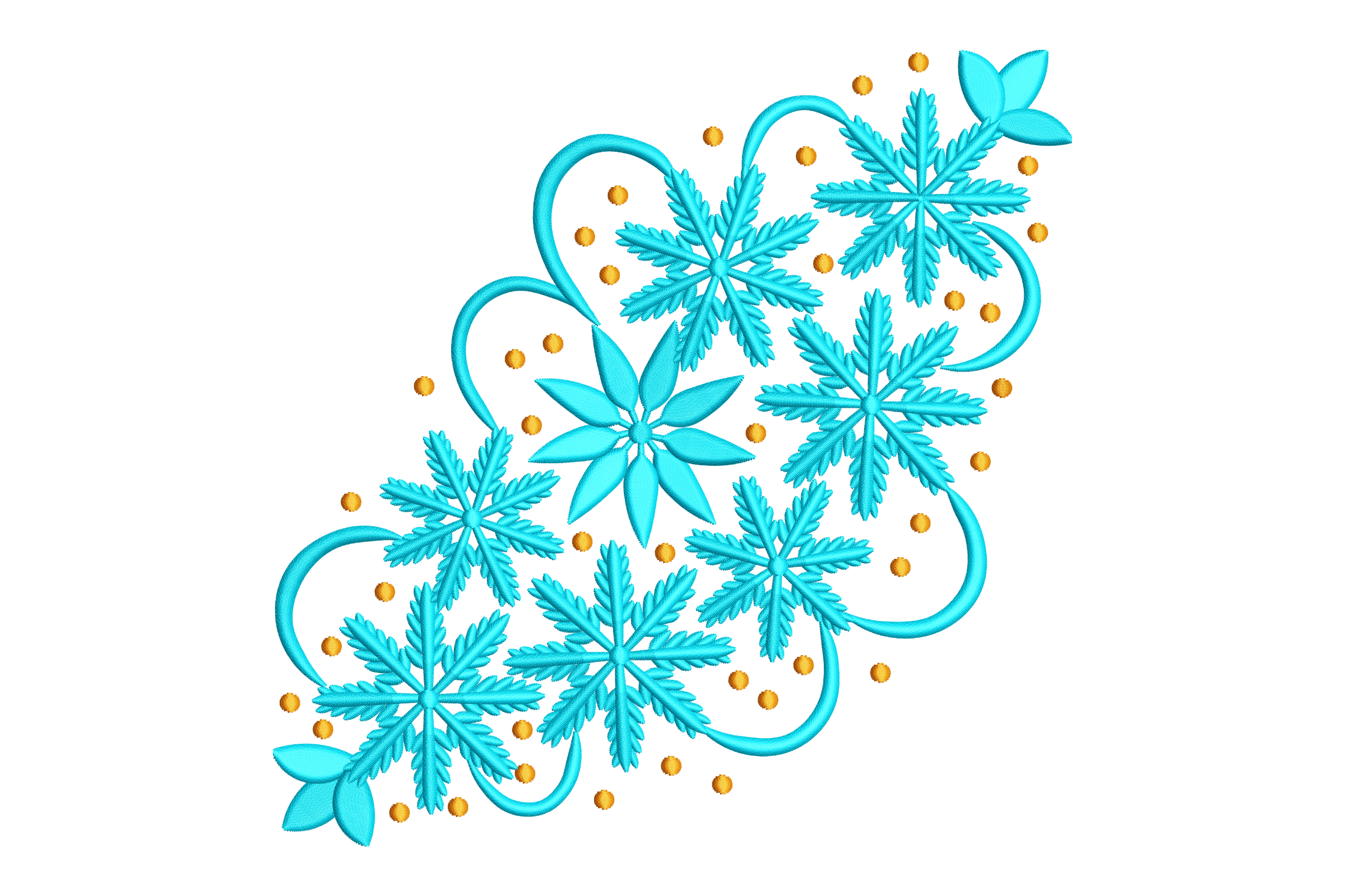 Winter Snowflake Cluster