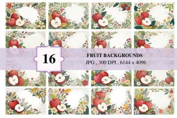 16 Fruit Backgrounds 6
