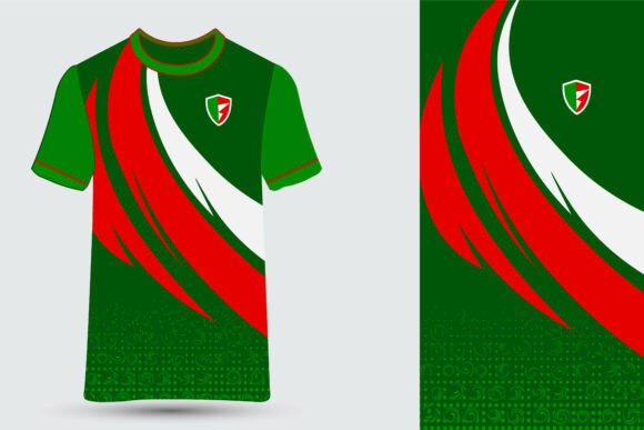 Abstract Sports Sublimation Jersey Grafik T-shirt Designs Von holylayer