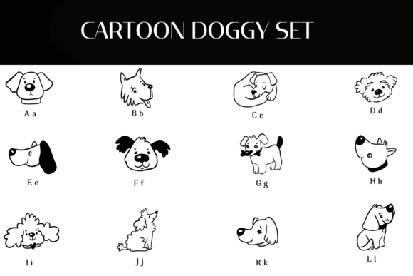 Cartoon Doggy Set Font - Preview 1