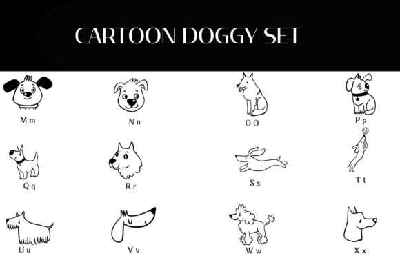Cartoon Doggy Set Font - Preview 2